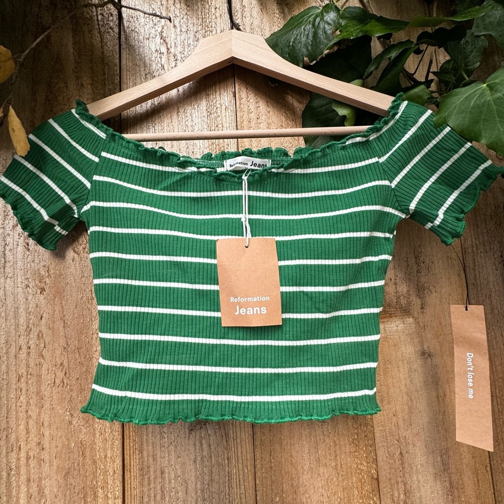 Reformation Willet Crop Top Size S